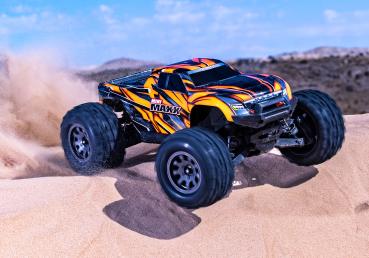 TRAXXAS MINI-MAXX 4WD ORANGE BL-2S BRUSHLESS, HD-TEILE, MIT AKKU/LADER